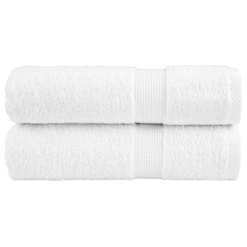 Premium håndklær SOLUND 2 stk hvit 50x100 cm 600gsm