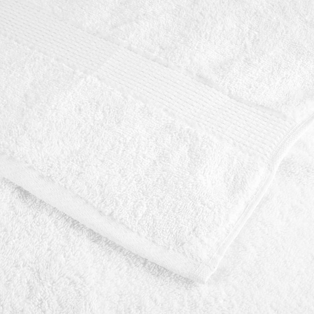 Premium håndklær SOLUND 10 stk hvit 100x200 cm 600gsm