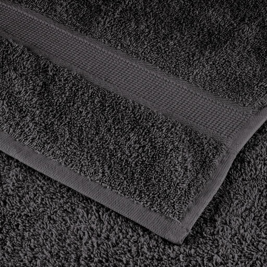 Premium gjestehåndklær SOLUND 10 stk antrasitt 30x50 cm 600gsm
