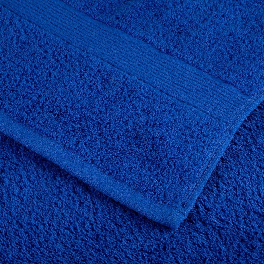 Premium dusjhåndklær SOLUND 4 stk blå 70x140 cm 600gsm