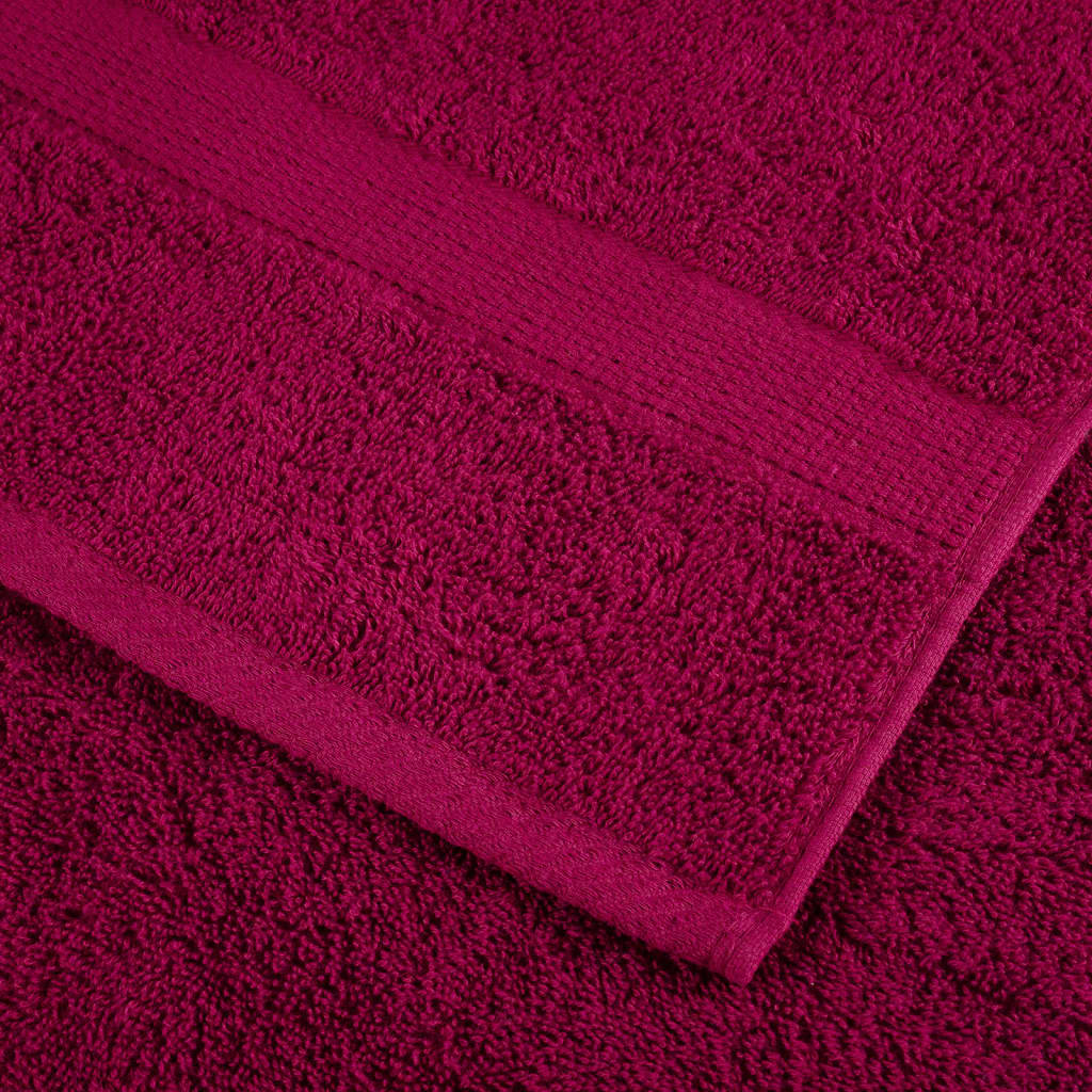 Premium vaskehåndklær SOLUND 4 stk bordeaux 30x30 cm 600 g/m²