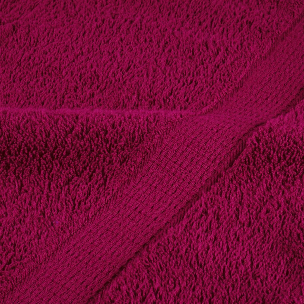 Premium dusjhåndklær SOLUND 2 stk burgunder 70x140 cm 600gsm
