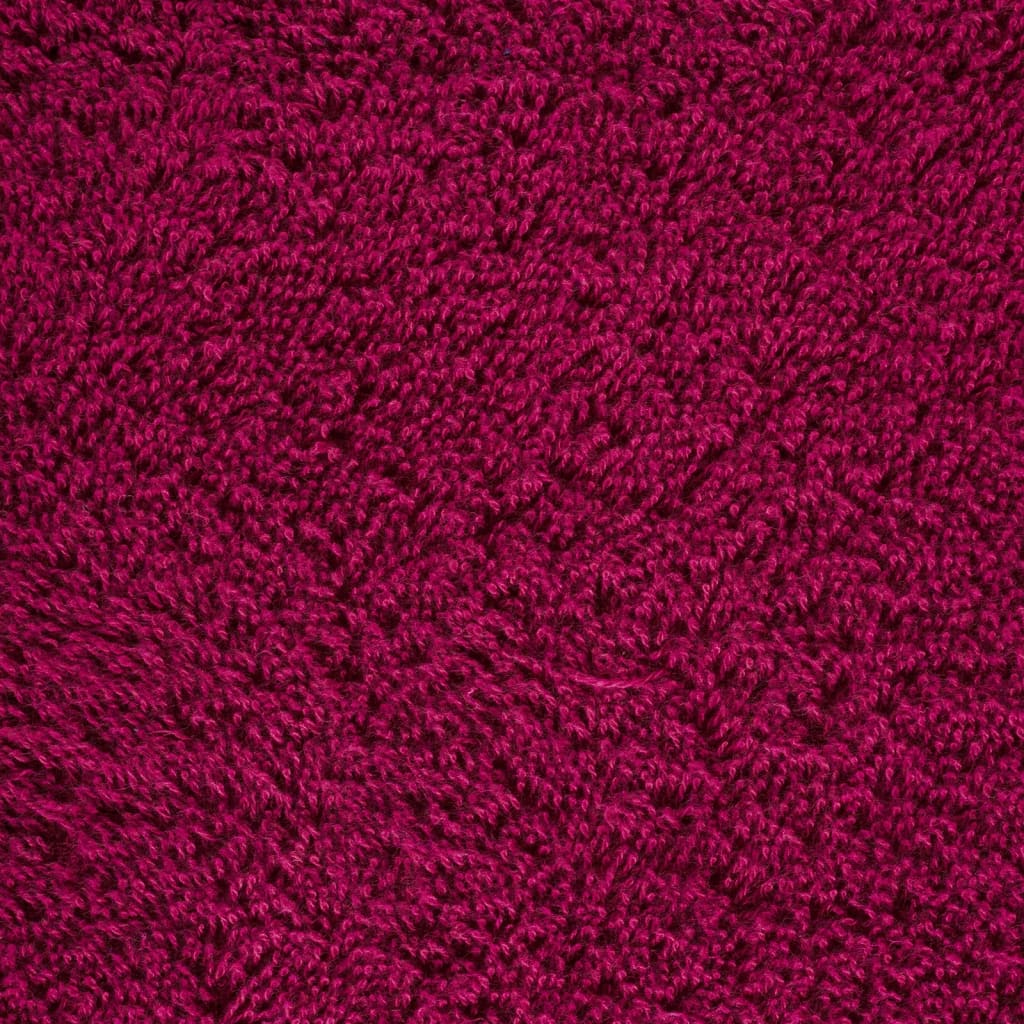 Premium dusjhåndklær SOLUND 10 stk burgunder 70x140 cm 600gsm