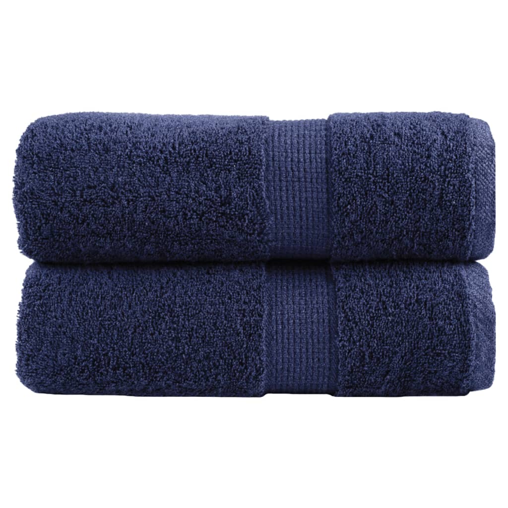 Premium vaskehåndklær SOLUND 2 stk marineblå 30x30cm 600gsm