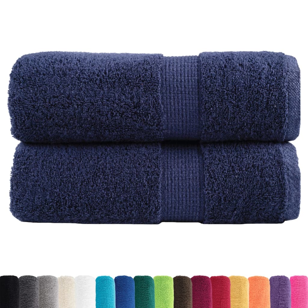 Premium vaskehåndklær SOLUND 2 stk marineblå 30x30cm 600gsm