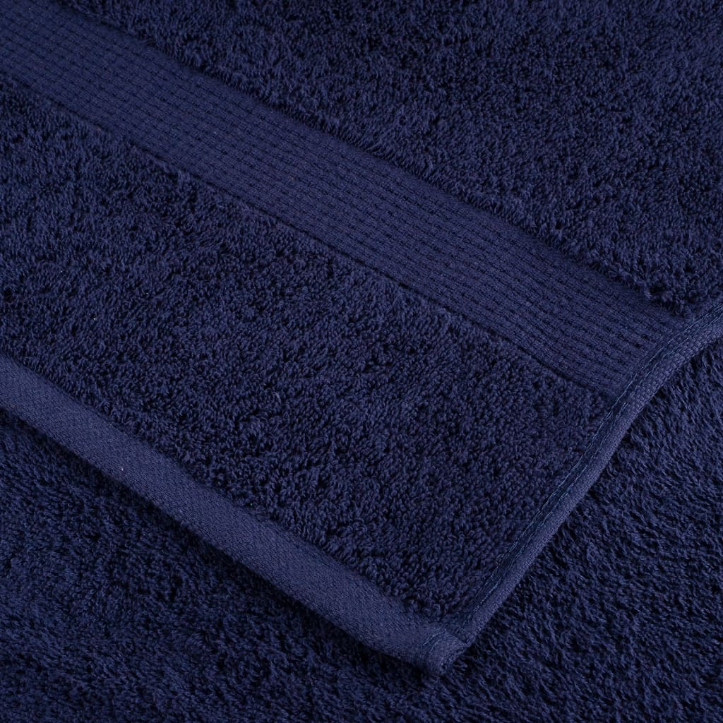 Premium gjestehåndklær SOLUND 4 stk marineblå 30x50 cm 600gsm