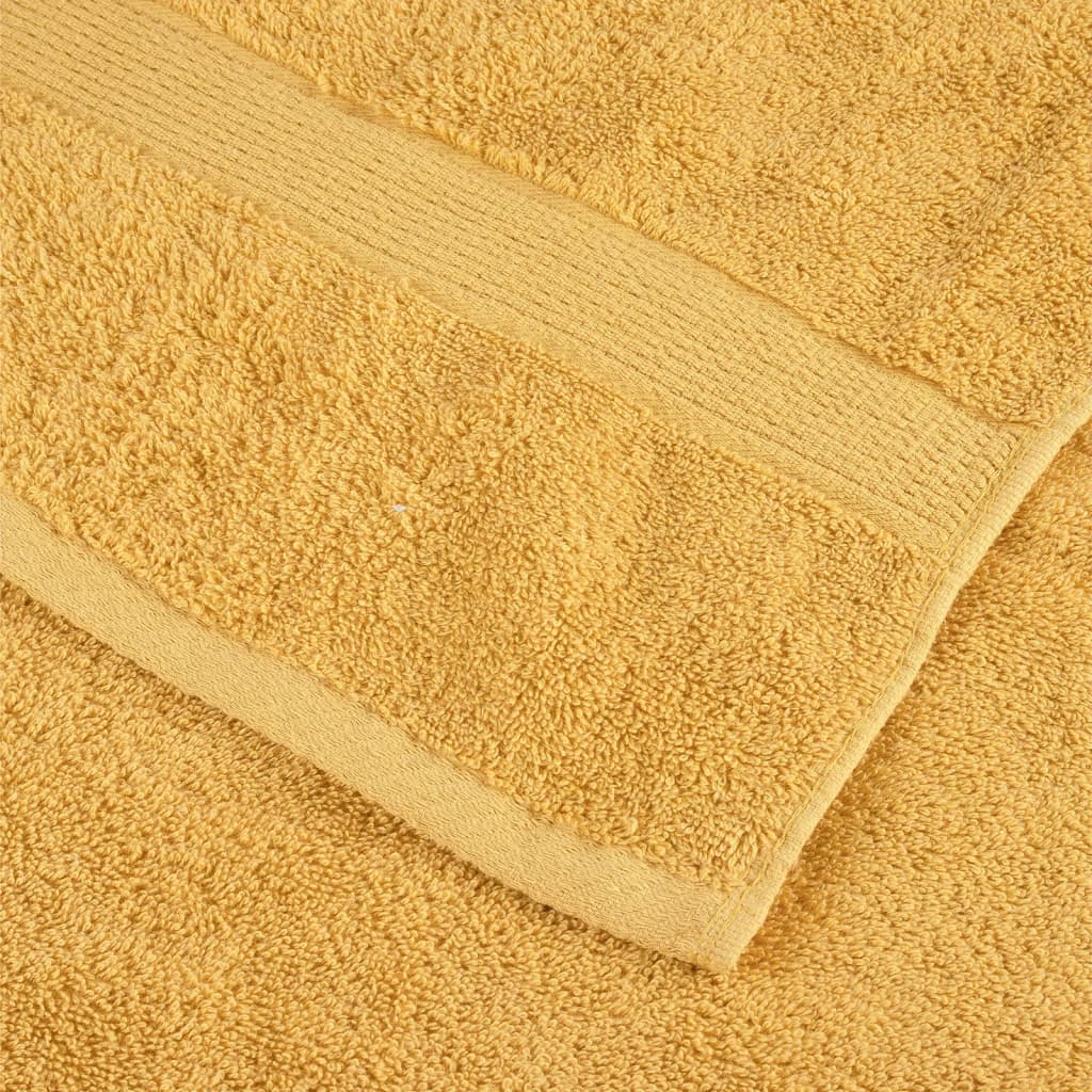 Premium vaskehåndklær SOLUND 2 stk gull 30x30cm 600gsm