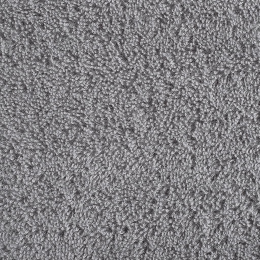 Premium gjestehåndklær SOLUND 4 stk grå 30x50 cm 600gsm