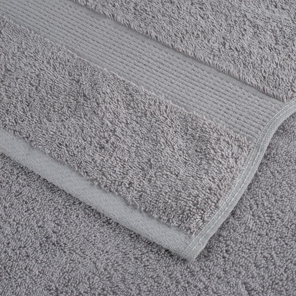 Premium badehåndklær SOLUND 2 stk grå 100x150 cm 600gsm