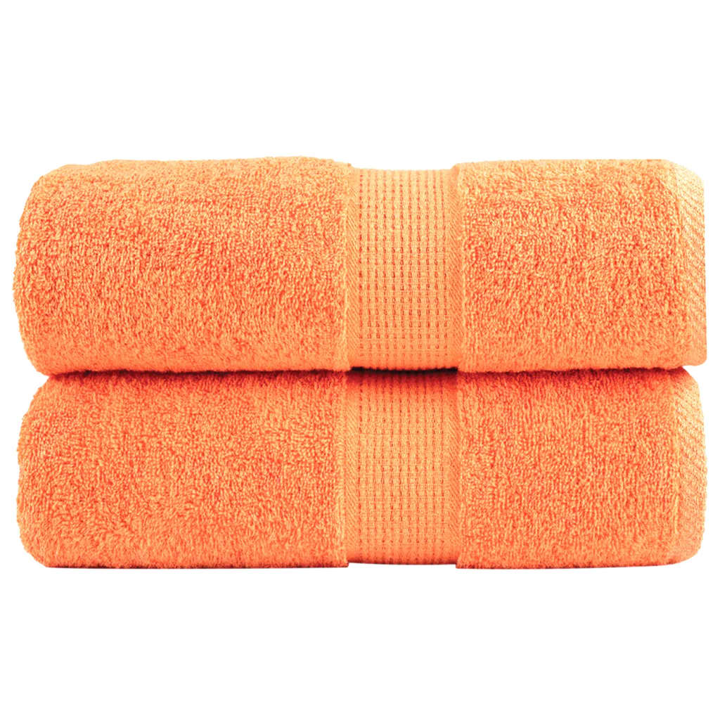 Premium vaskehåndklær SOLUND 2 stk oransje 30x30 cm 600 gsm