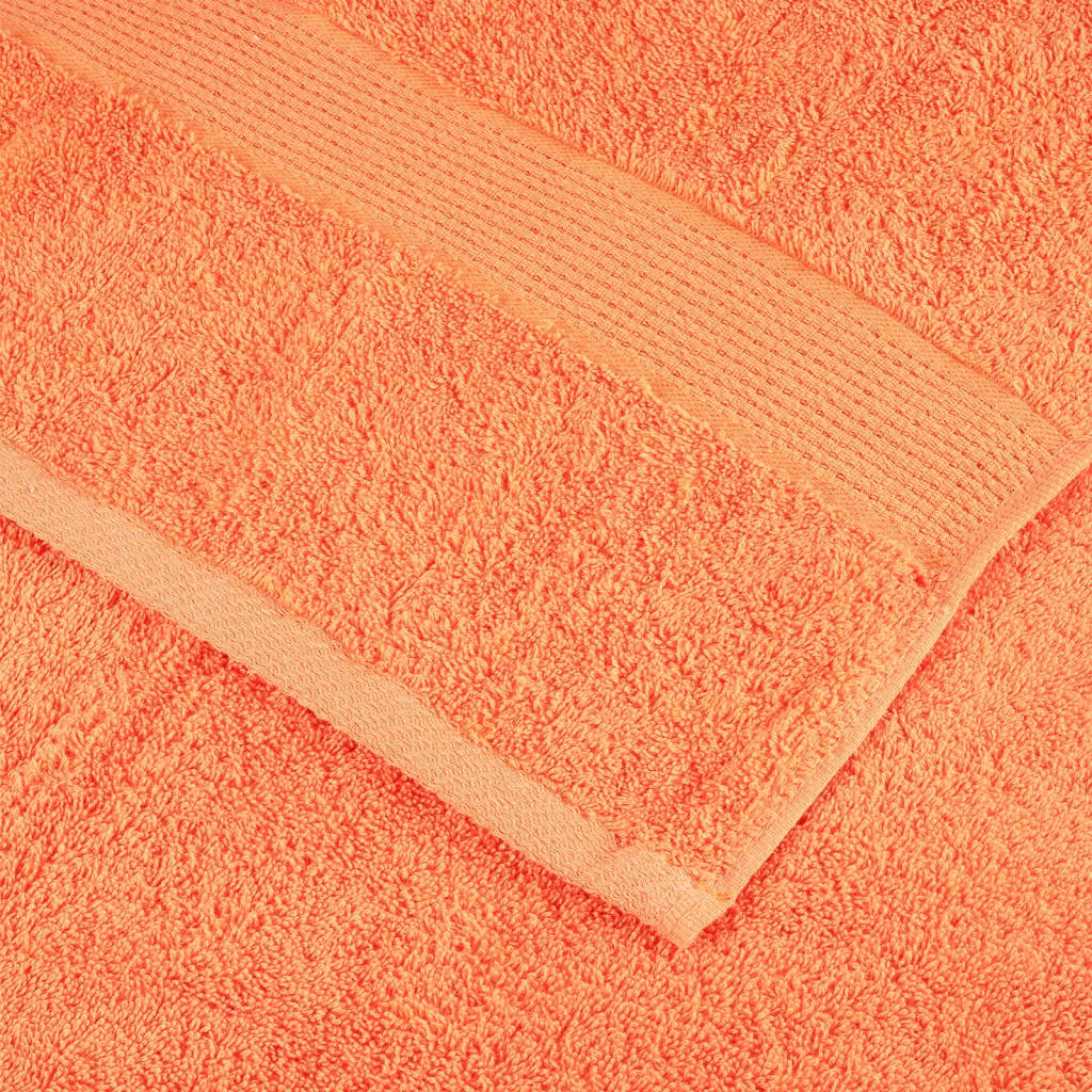 Premium håndklær SOLUND 10 stk oransje 50x100 cm 600 g/m2