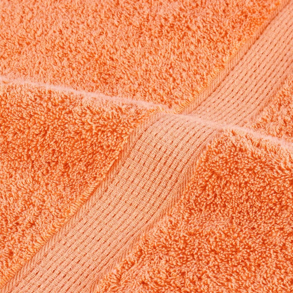 Premium håndklær SOLUND 2 stk oransje 100x200 cm 600 g/m2