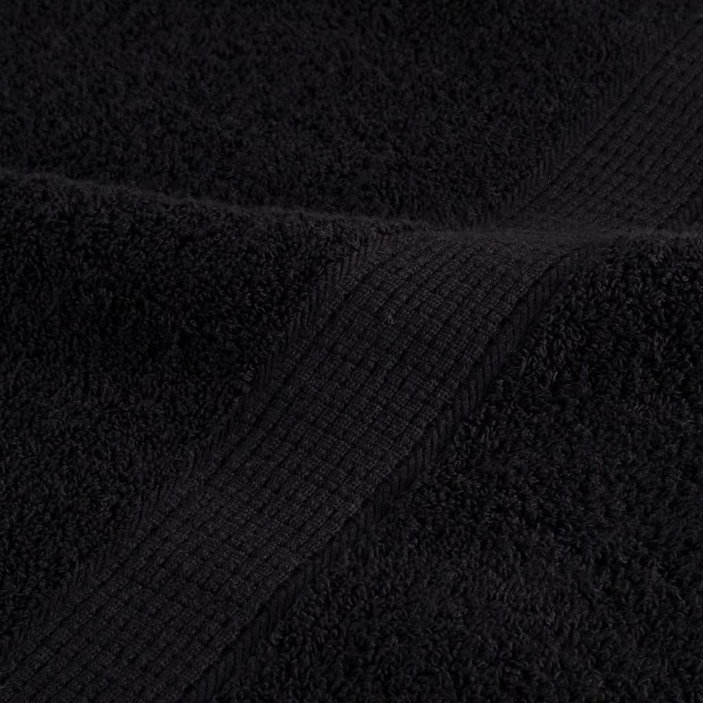 Gjesthåndkle SOLUND 4 stk. Svart 15 x 21 cm 550 gsm