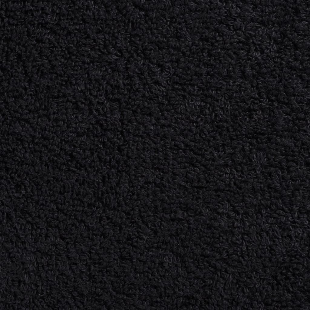 Premium gjestehåndklær SOLUND 4 stk svart 30x50 cm 600 g/m2
