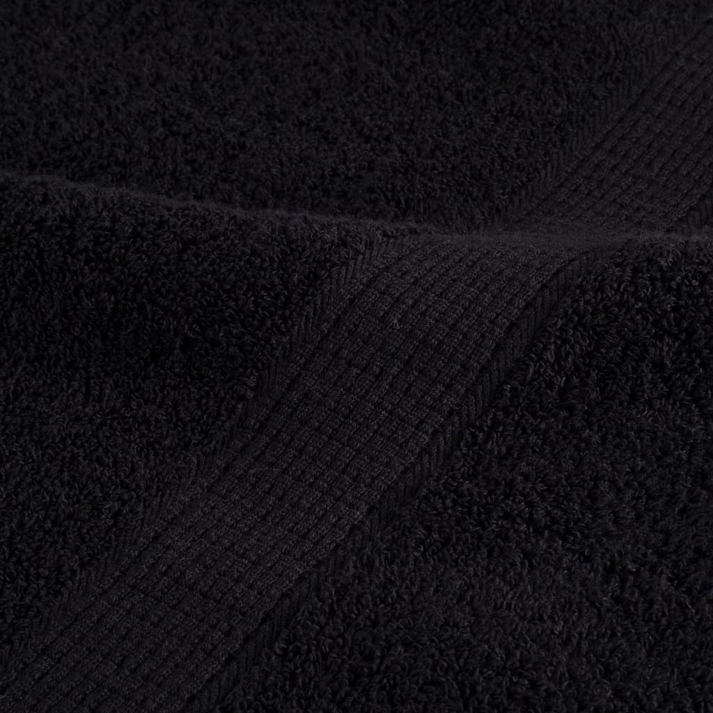 Premium håndklær SOLUND 4 stk svart 50x100cm 600 g/m2