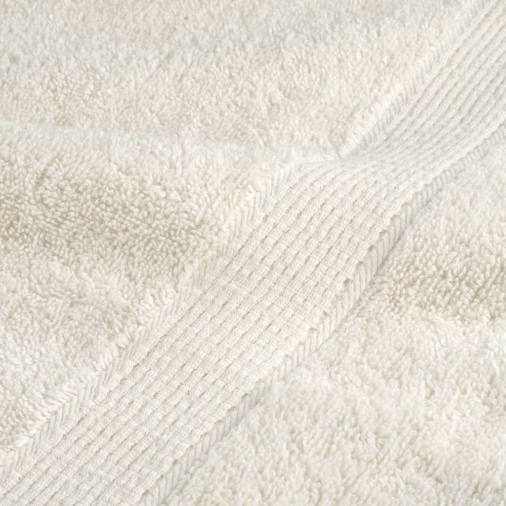 Premium vaskehåndklær SOLUND 4 stk kremfargede 30x30 cm 600 gsm