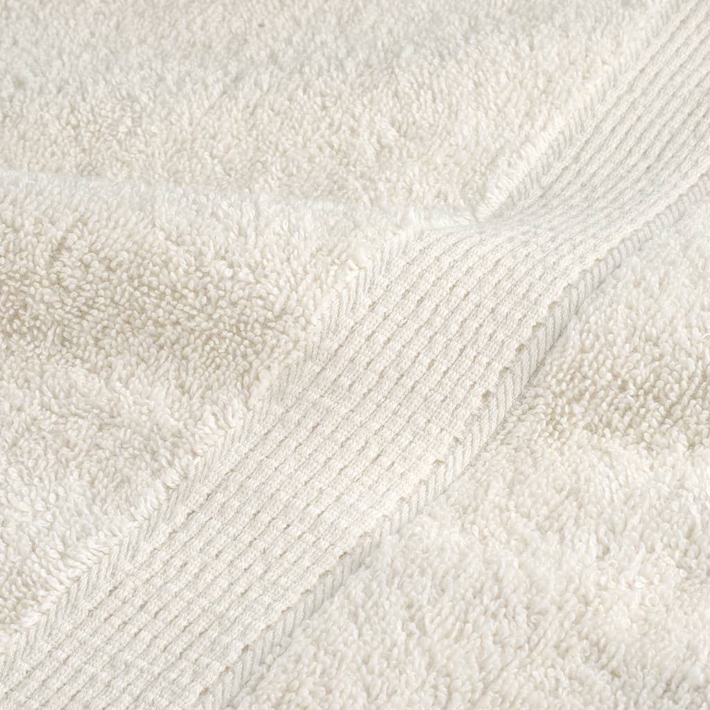 Premium gjestehåndklær SOLUND 10 stk krem 30x50 cm 600 g/m2