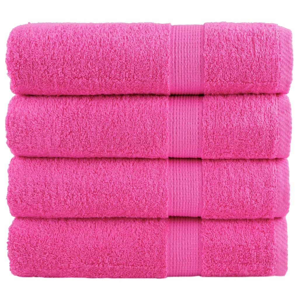 Premium håndklær SOLUND 4 stk rose 50x100cm 600 g/m2