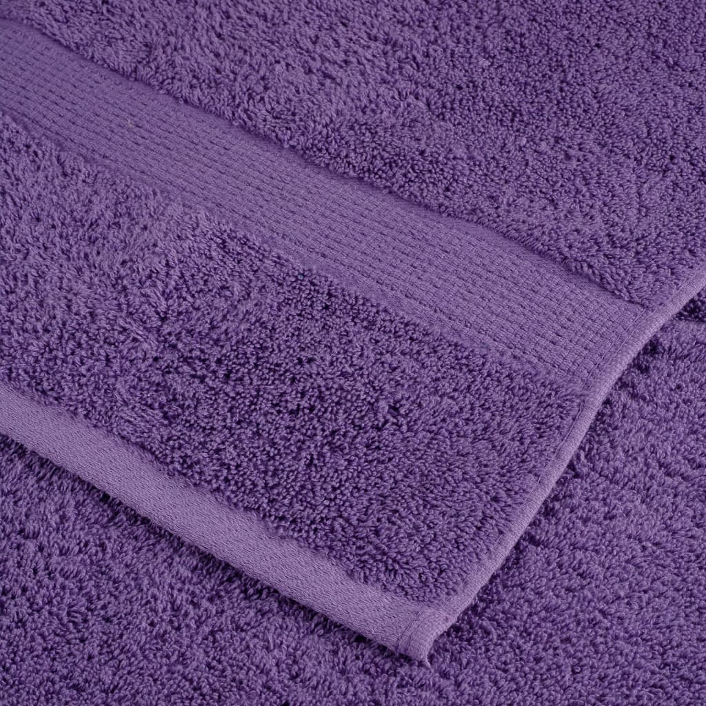 Premium håndklesett 12 deler SOLUND lilla 600 g/m2