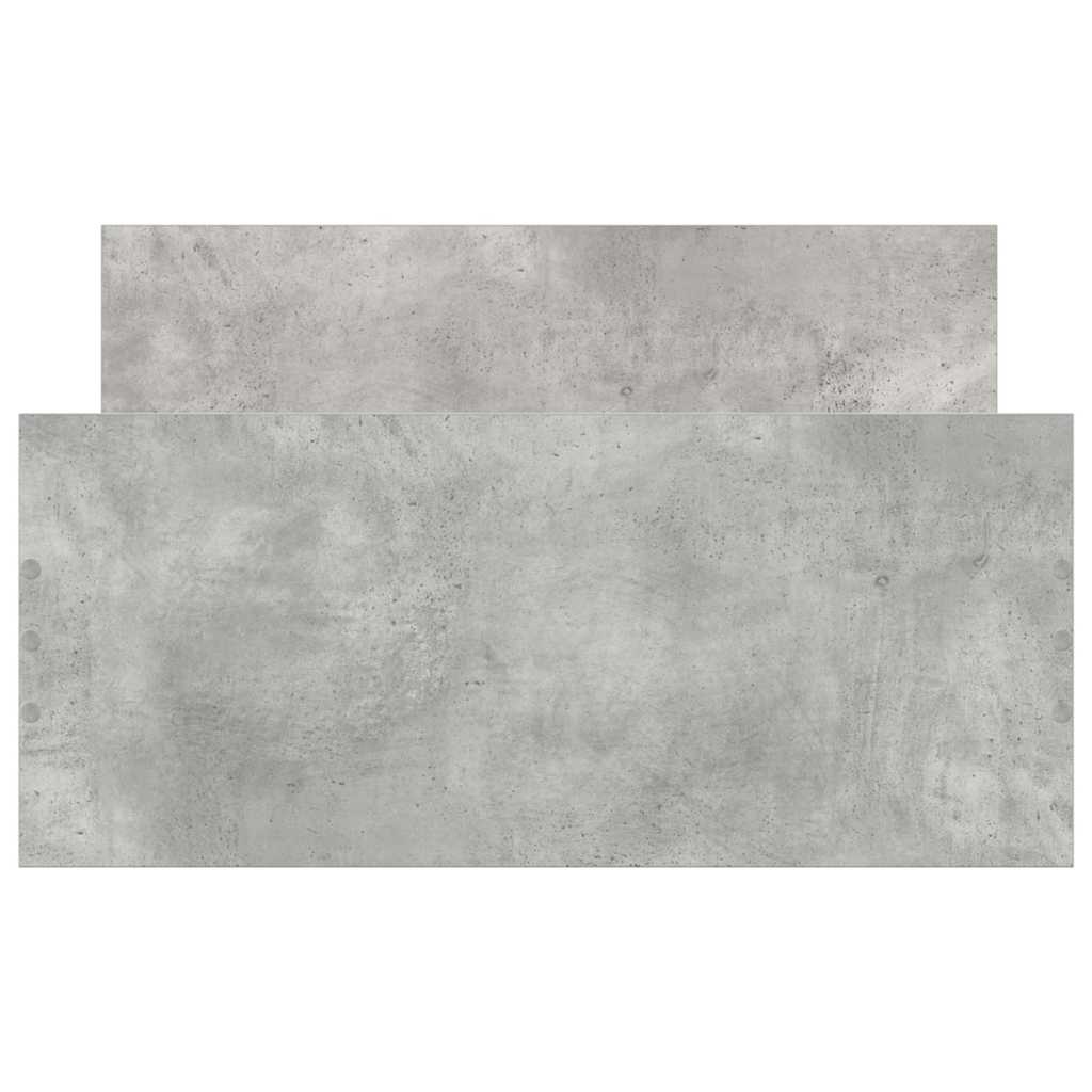Sengeramme betonggrå 90x200 cm konstruert tre