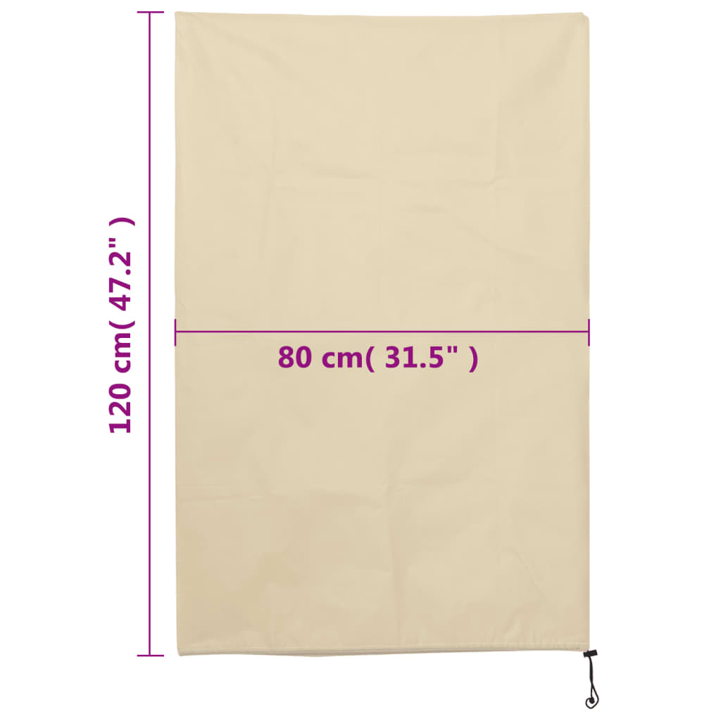 Plantefleecetrekk med snor 4 stk 70 g/m² 0,8x1,2 m