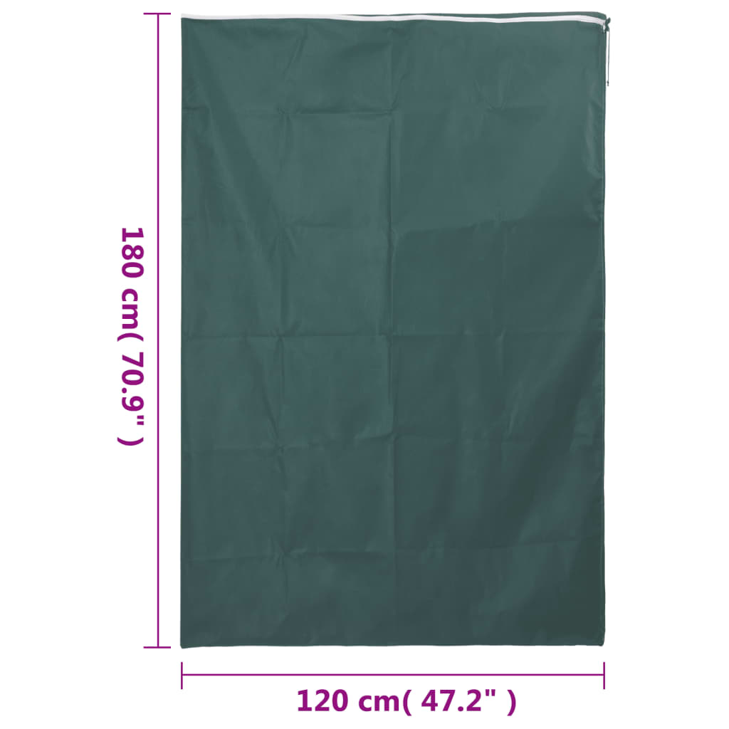 Plantefleecetrekk med glidelås 2 stk 70 g/m² 1,2x1,8 m