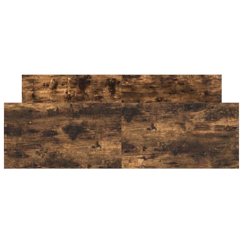 Sengeramme med hode- og fotgavl røkt eik 140x190 cm