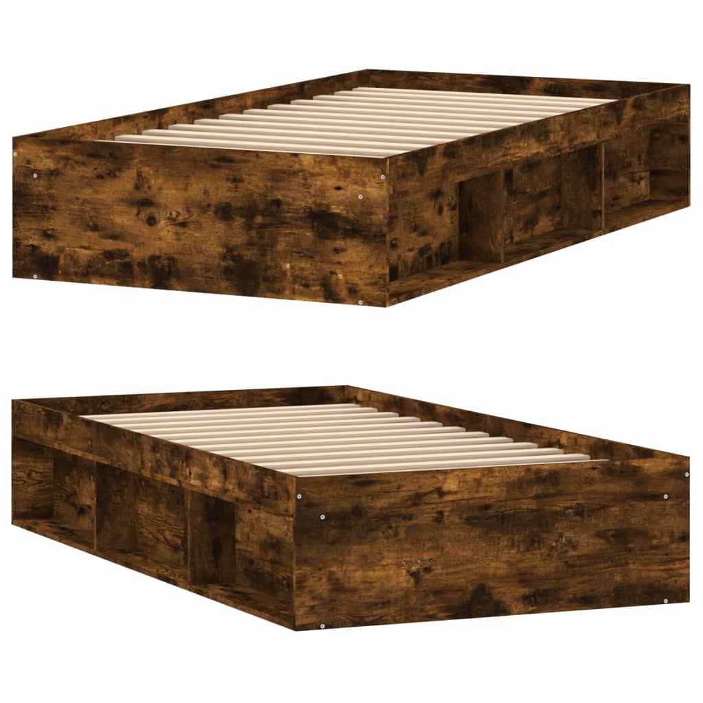 Sengeramme røkt eik 90x200 cm