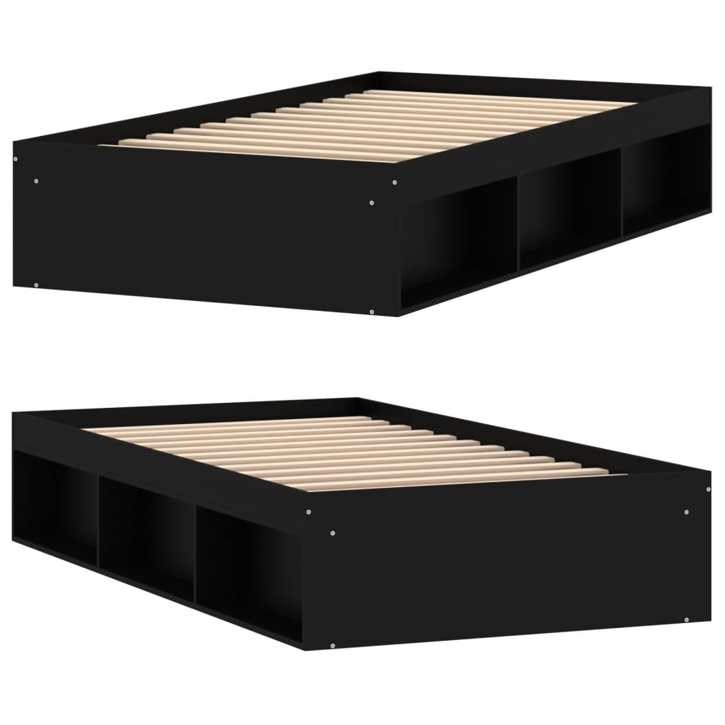 Sengeramme svart 100x200 cm