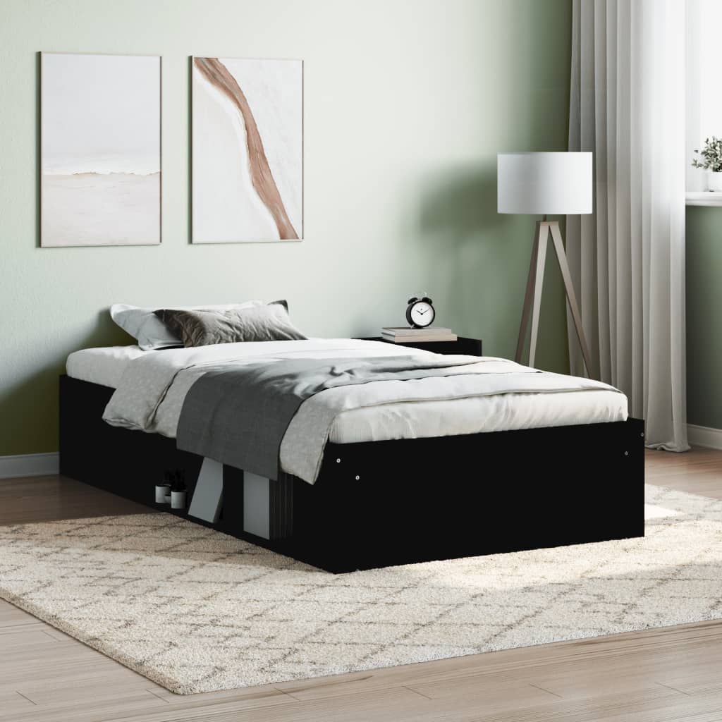 Sengeramme svart 90x190 cm