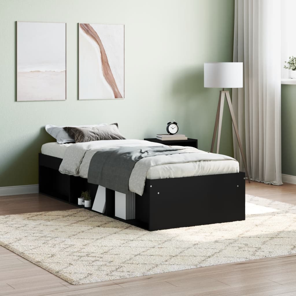 Sengeramme svart 75x190 cm