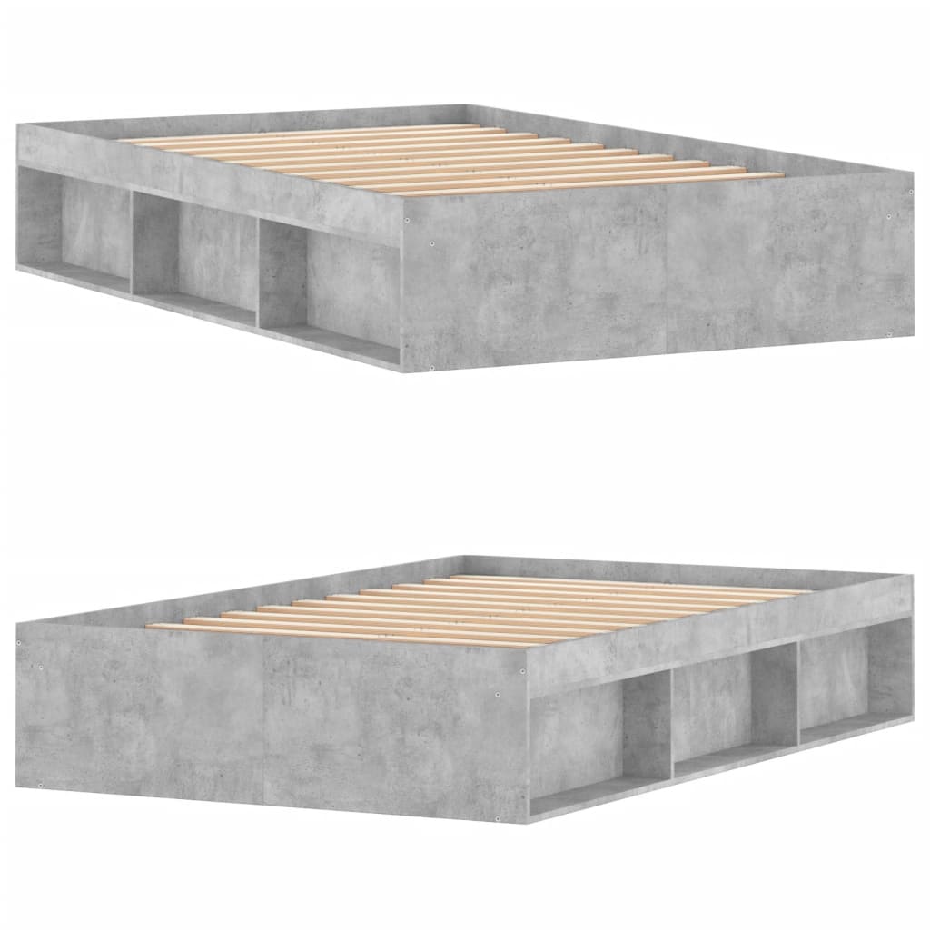 Sengeramme betonggrå 120x200 cm