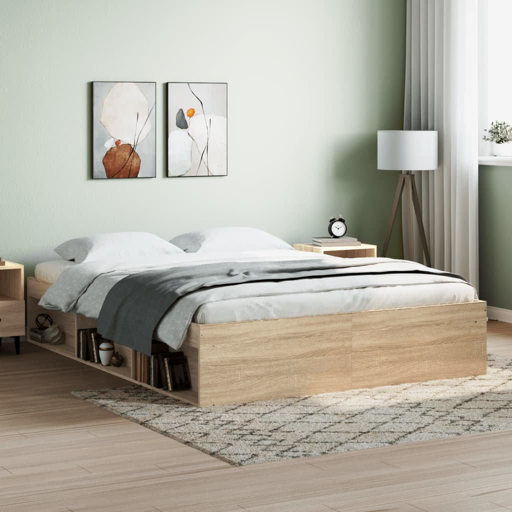 Sengeramme sonoma eik 140x200 cm