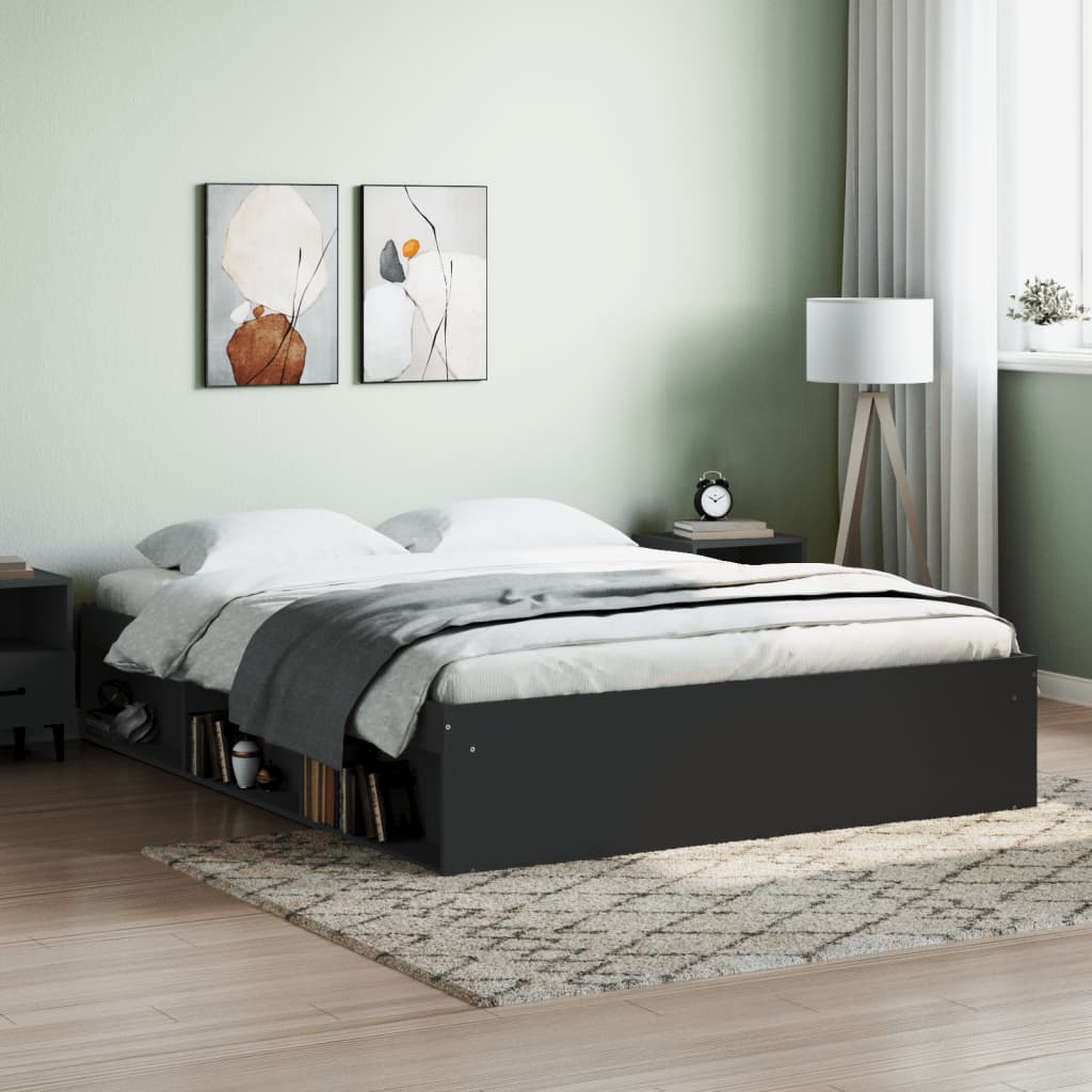 Sengeramme svart 150x200 cm