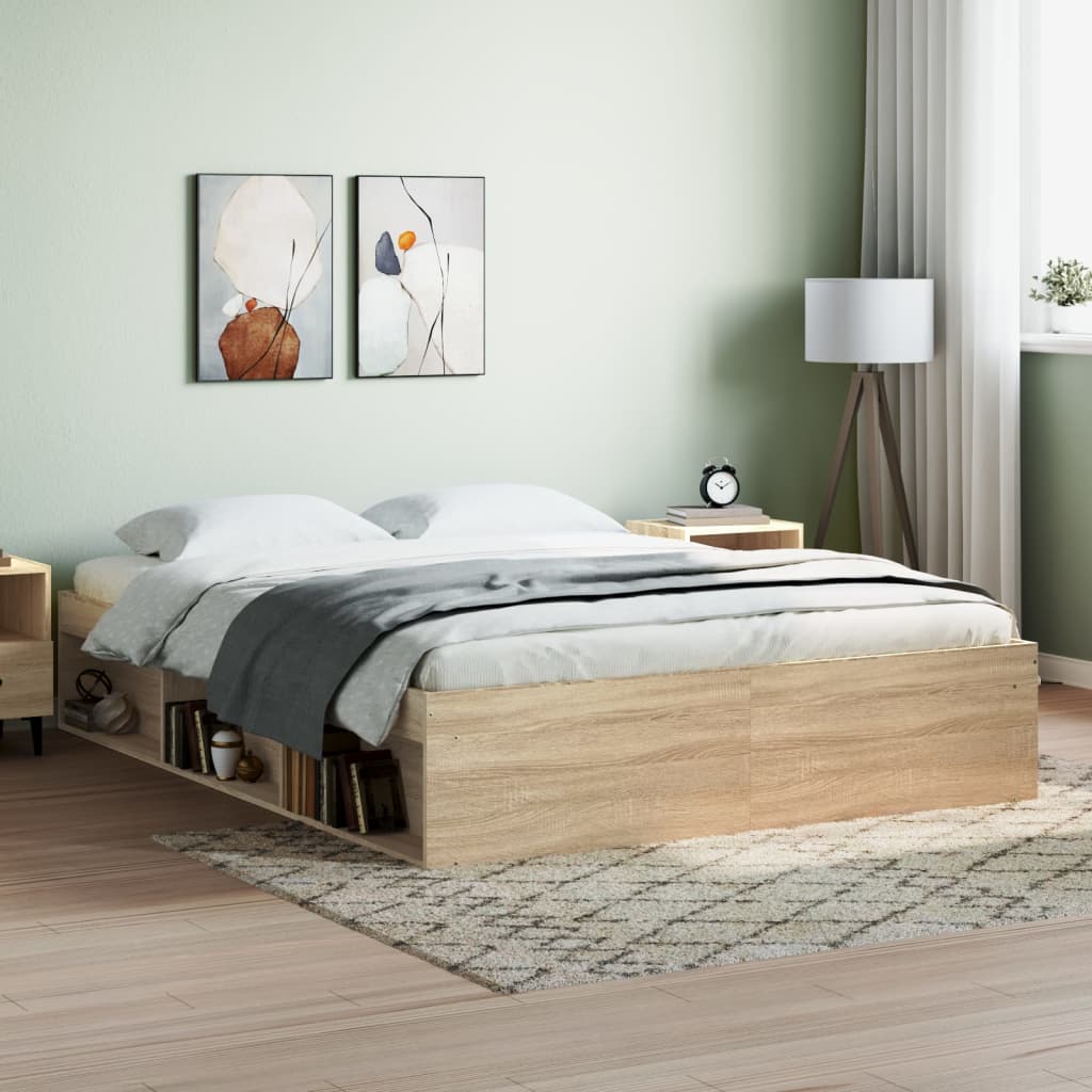 Sengeramme sonoma eik 150x200 cm