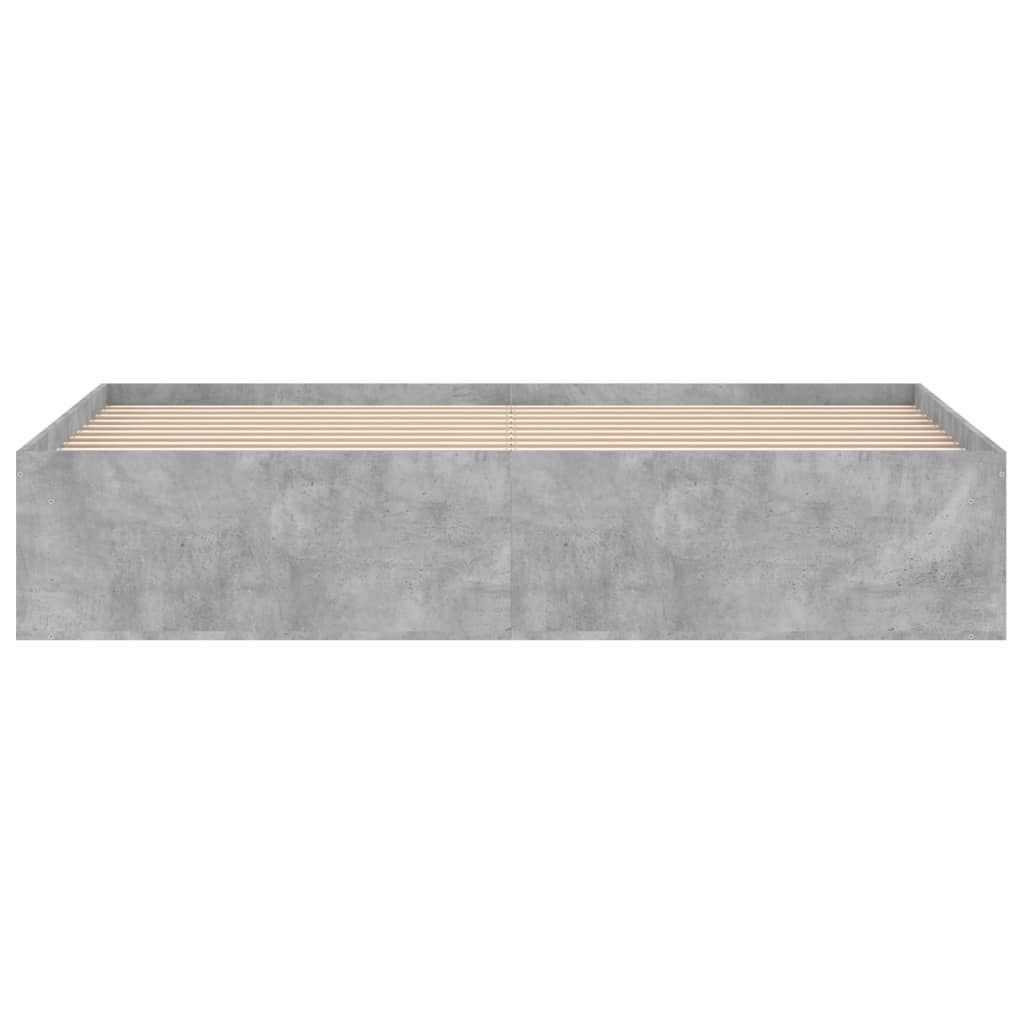 Sengeramme betonggrå 180x200 cm