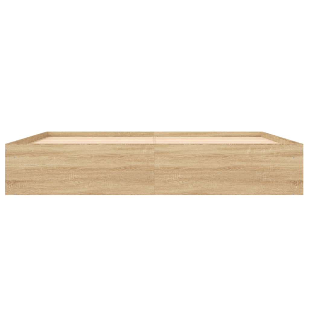 Sengeramme sonoma eik 200x200 cm