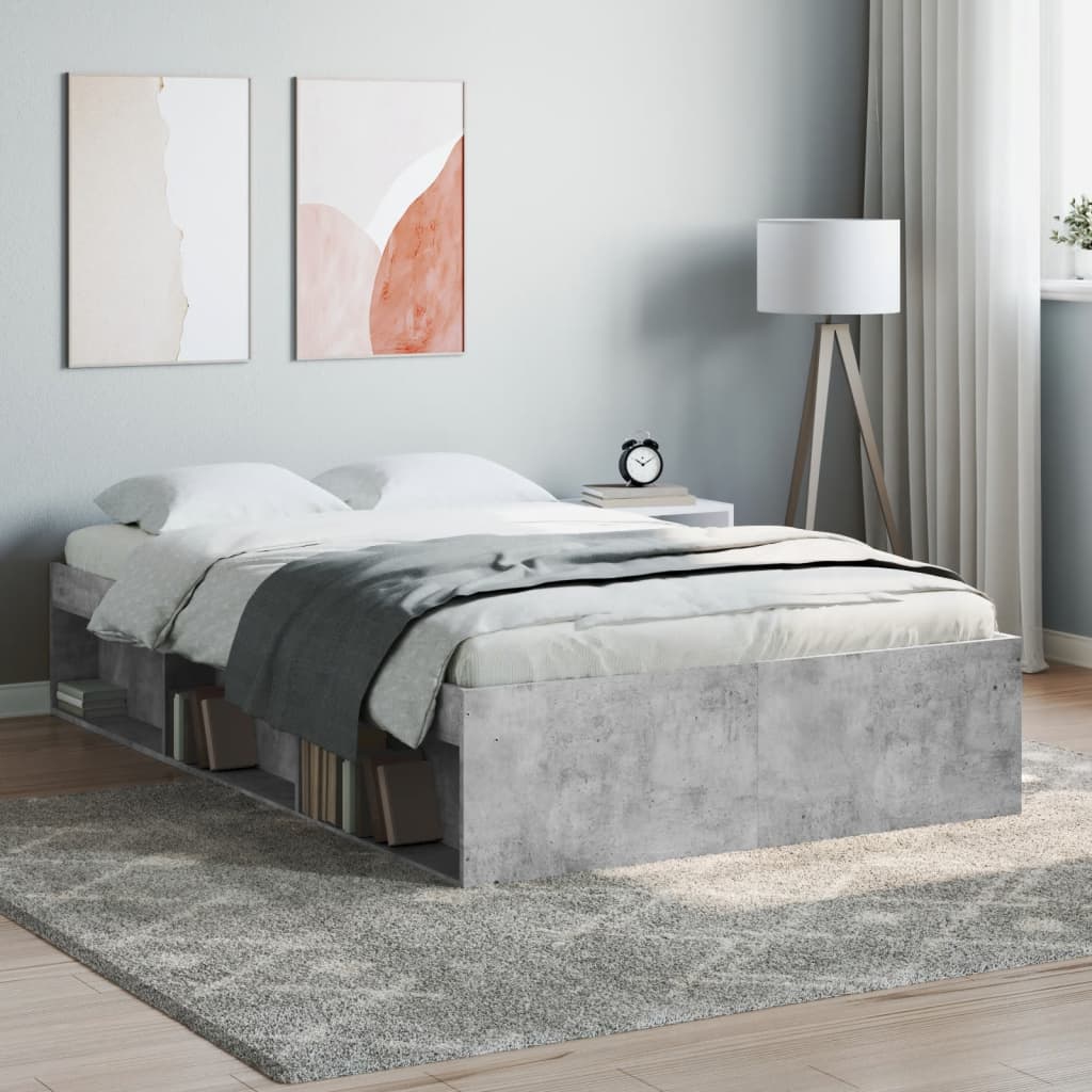 Sengeramme betonggrå 120x190 cm