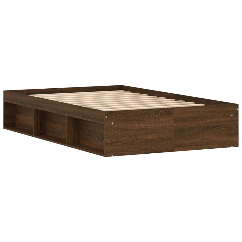 Sengeramme brun eik 120x190 cm