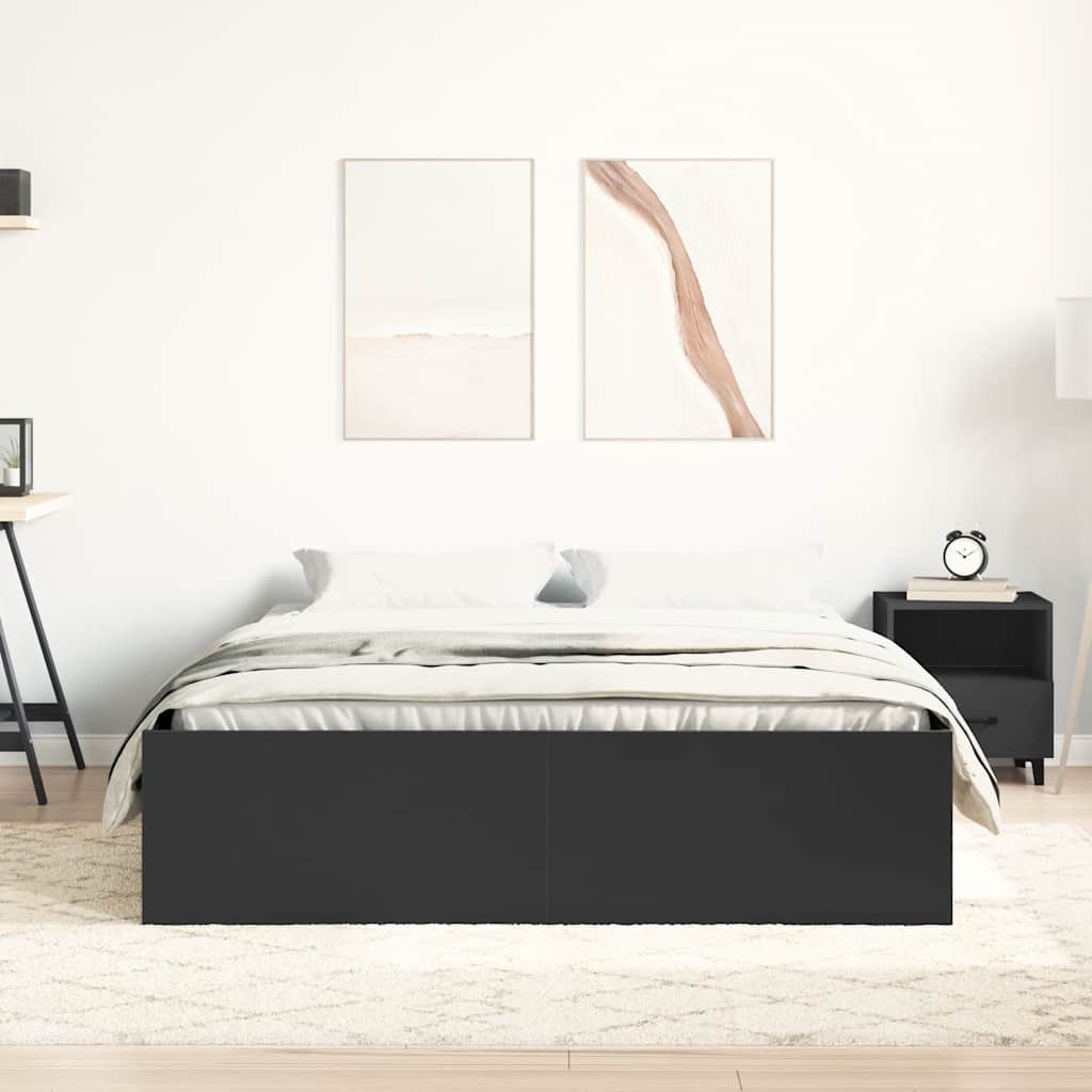 Sengeramme svart 135x190 cm