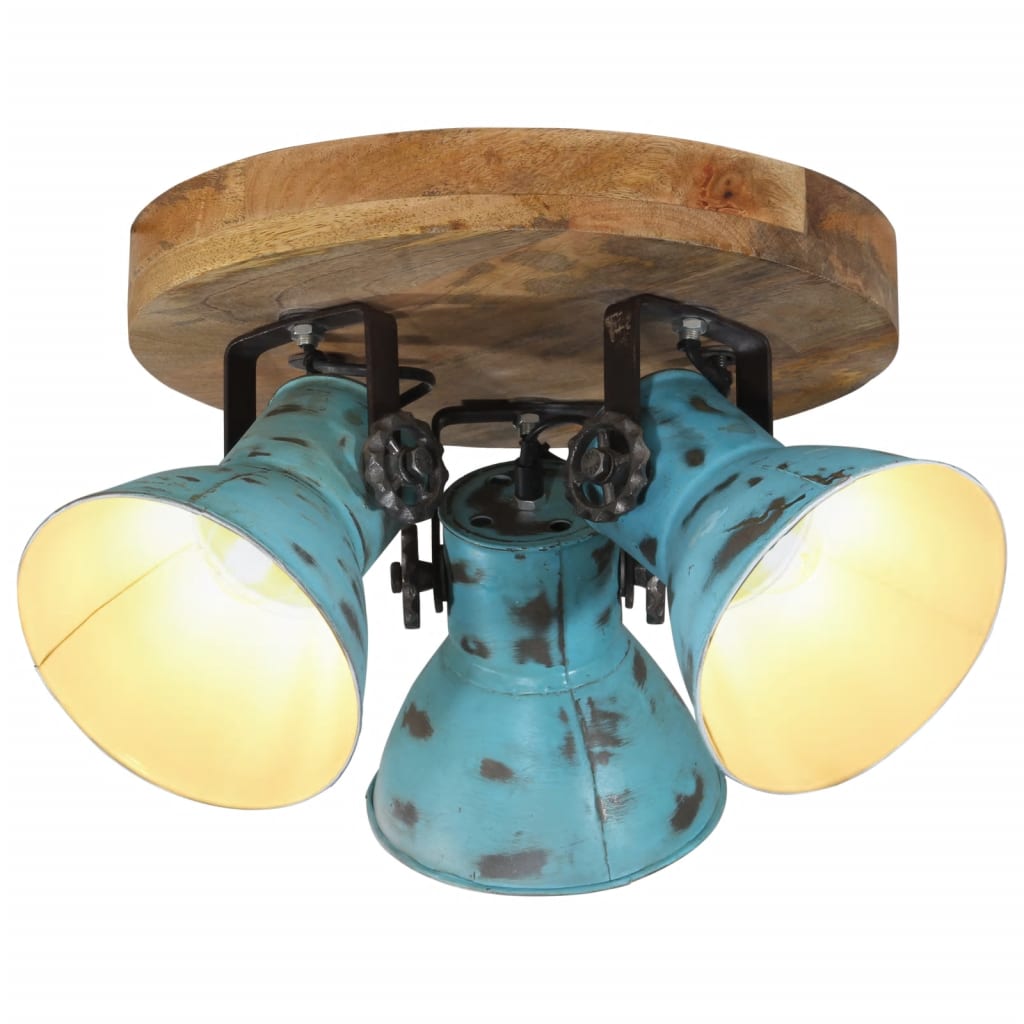 Taklampe 25 W denimblå 35x35x25 cm E27