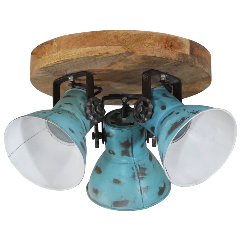 Taklampe 25 W denimblå 35x35x25 cm E27