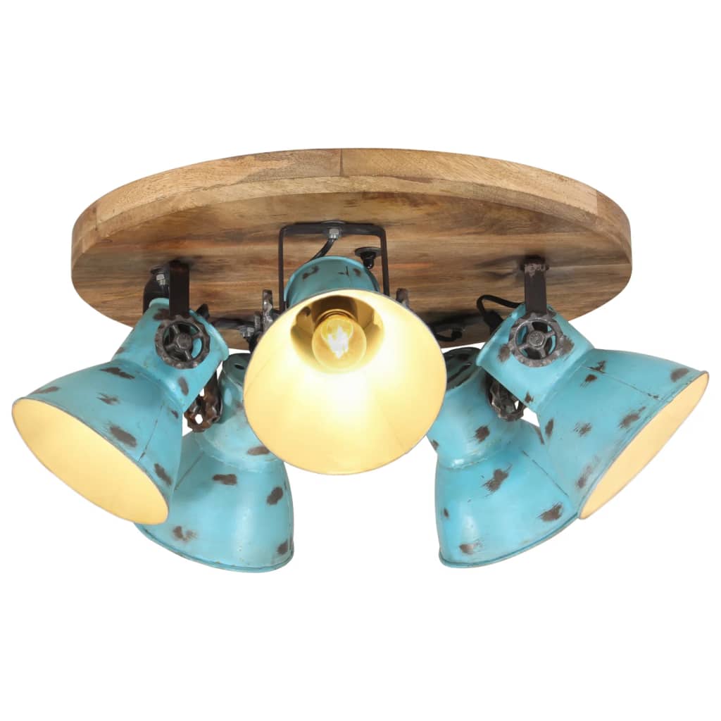Taklampe 25 W denimblå 50x50x25 cm E27