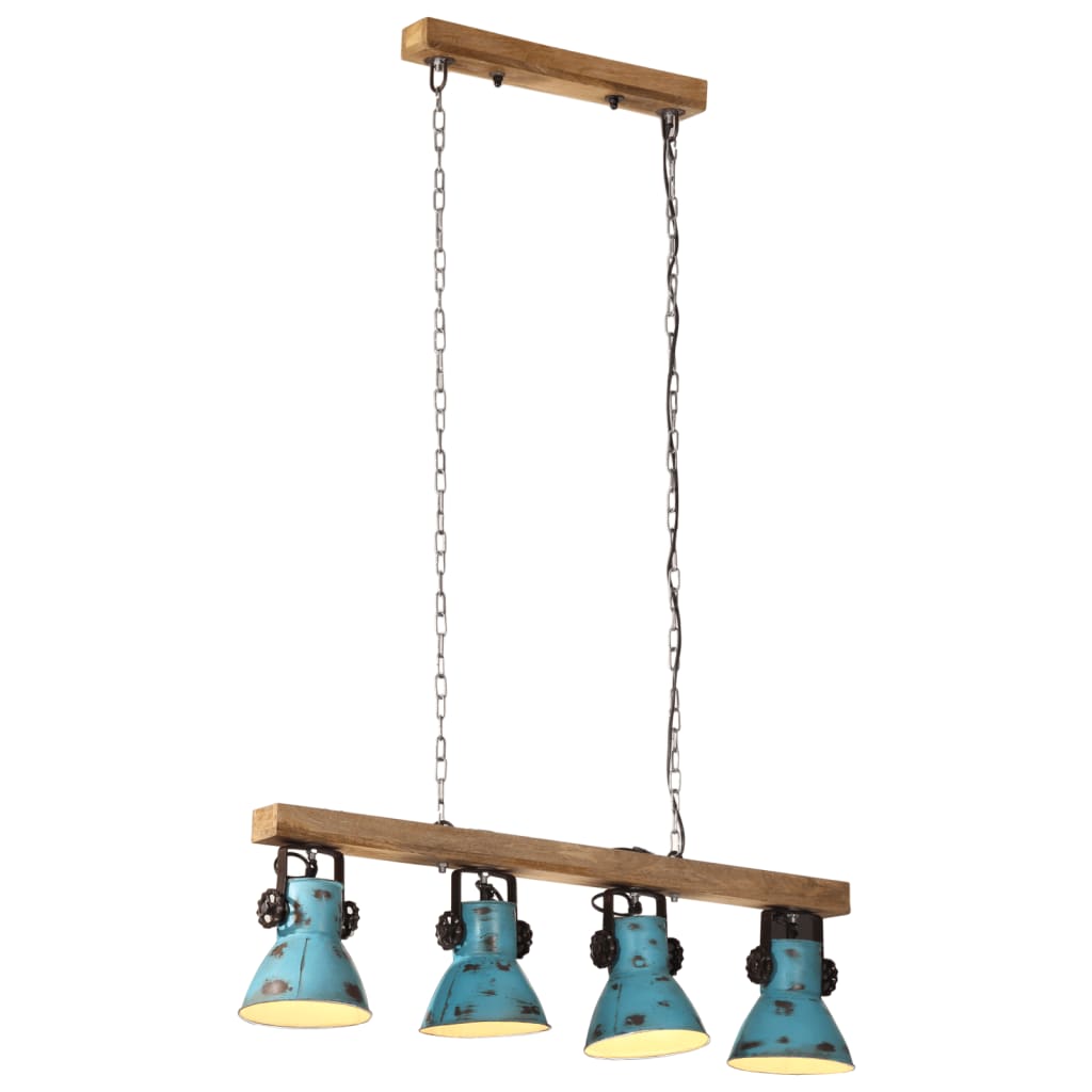 Taklampe 25 W denimblå 90x24x111 cm E27