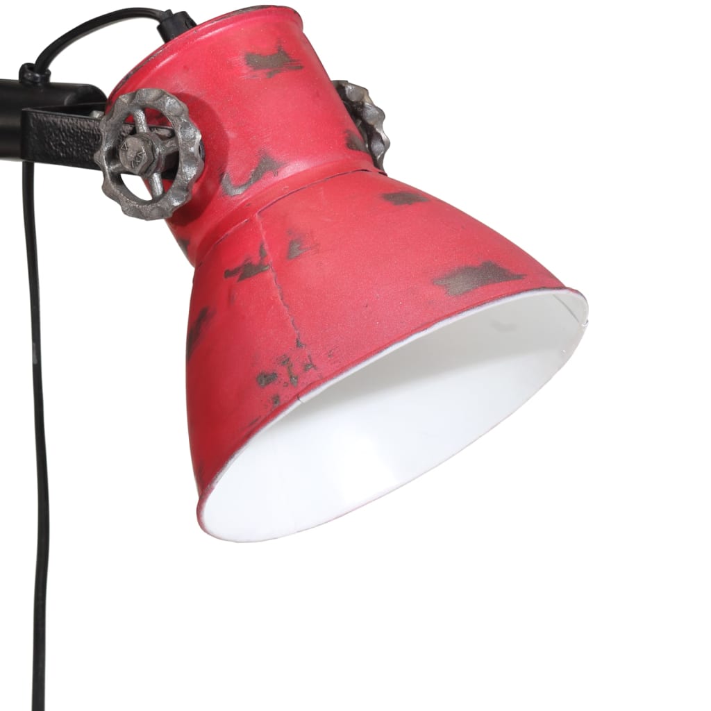Vegglampe 25 W mørkerød 25x25x90/140 cm E27