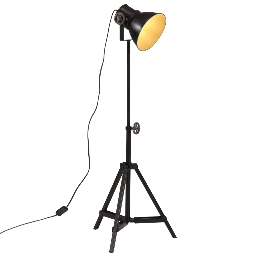Gulvlampe 25 W svart 35x35x65/95 cm E27 vidaXL