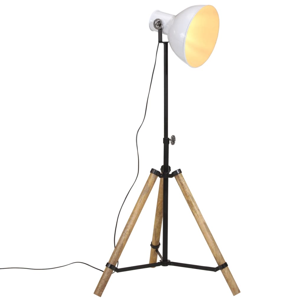 Gulvlampe 25 W hvit 75x75x90-150 cm E27