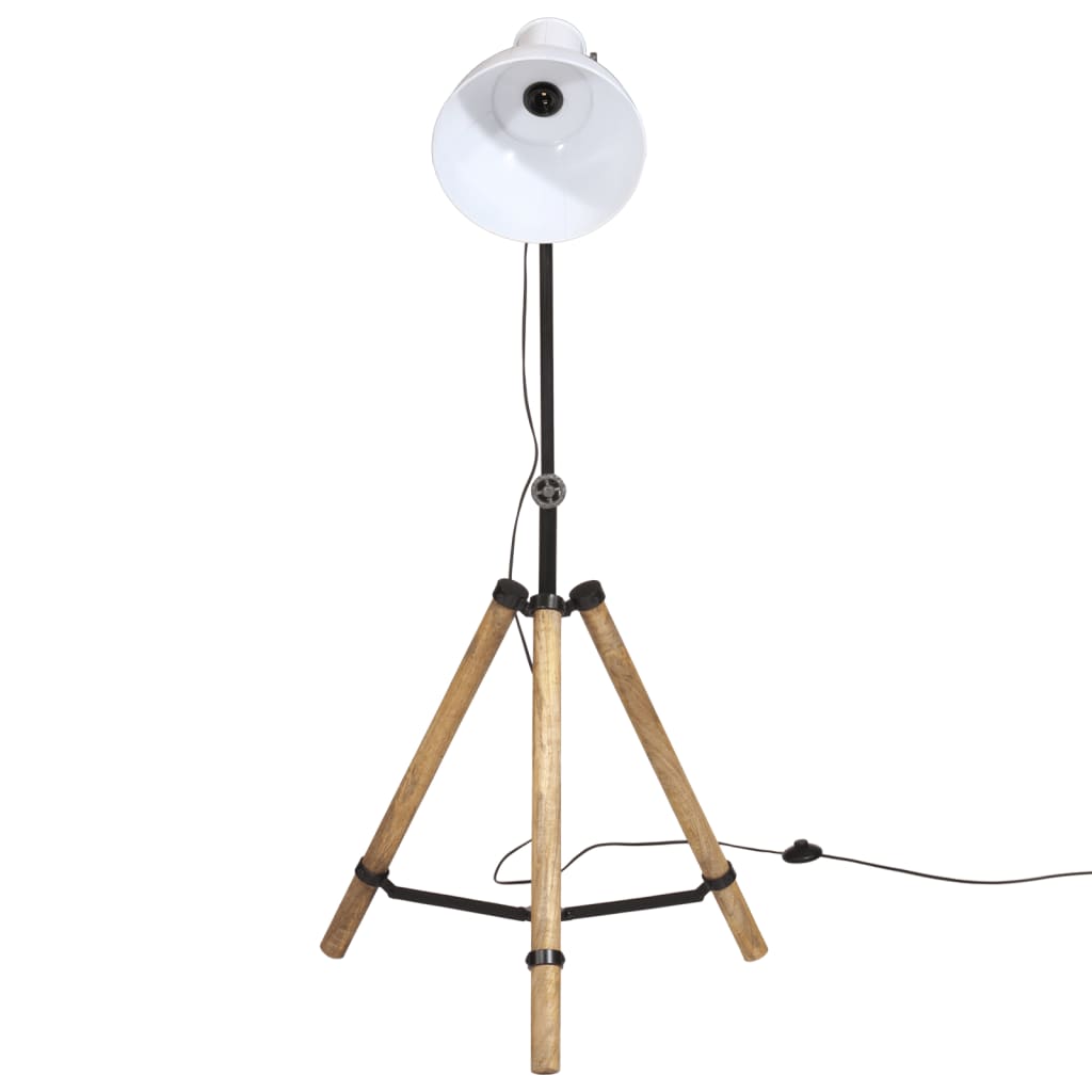 Gulvlampe 25 W hvit 75x75x90-150 cm E27