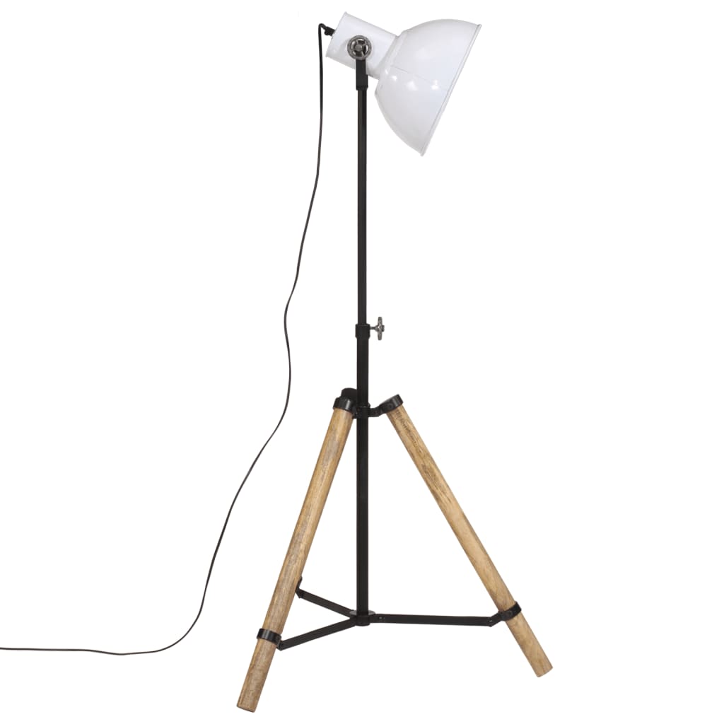 Gulvlampe 25 W hvit 75x75x90-150 cm E27