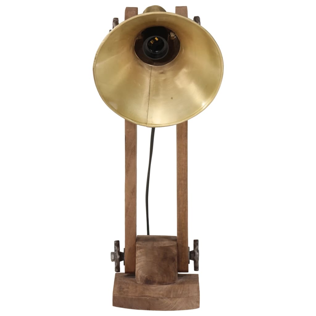 Skrivebordslampe 25 W antikk messing 23x13x52 cm E27